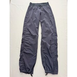 Under Armour Pants Womens Small Gray Woven Track Elastic Waist Running Gym